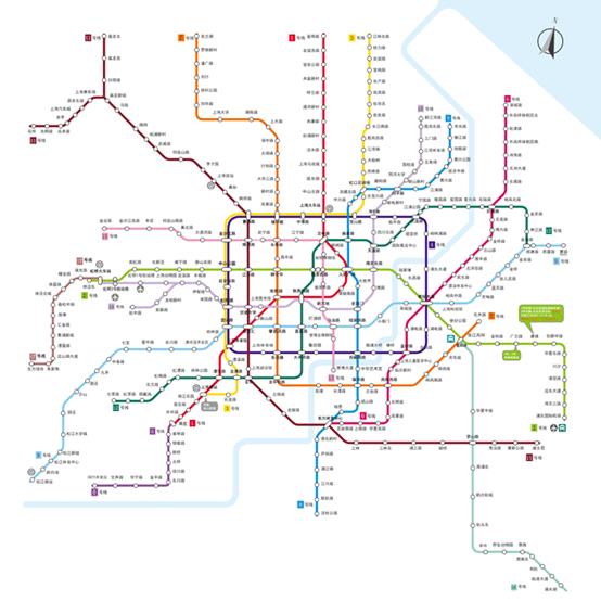 A Shanghai subway map on a page about Huawei's urban rail cloud