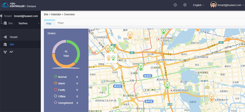 中国全土における販売代理店のGISマップベースの管理画面