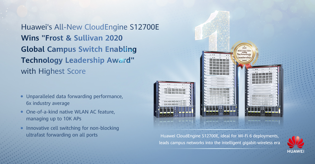 Cloudengine S12700e Wins Award Huawei Enterprise 