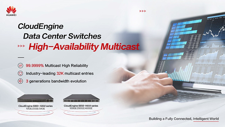 The leading features and benefits of Huawei CloudEngine High-Availability Multicast (HAM) data center switches