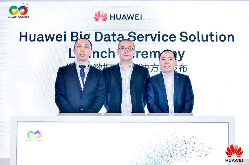 Huawei executives at the launch of Huawei's Big Data Service Solution