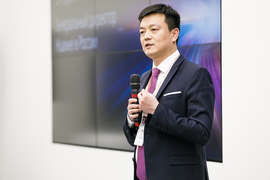 Aiden Wu, President of Huawei Russia, at the opening of the new OpenLab in Moscow