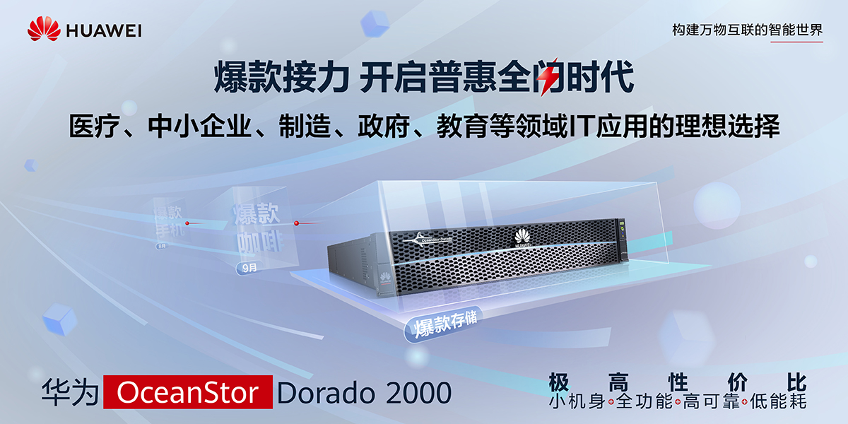 OceanStor Dorado 2000全闪存存储：极具性价比的入门级全闪存存储