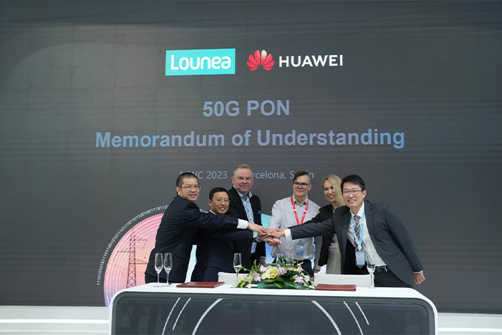 lounea-and-huawei-sign-mou-at-mwc-2023-to-expand-50g-pon-cooperation