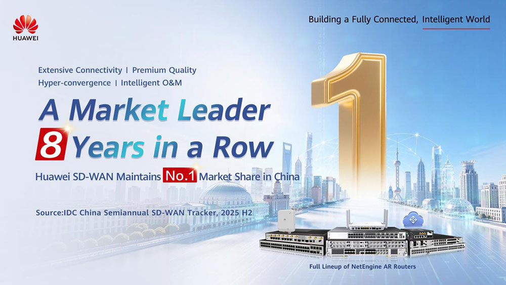 Huawei SD-WAN Ranks No.1 in the Chinese Market for Eight Consecutive ...