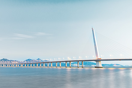 An image of the Hong Kong-Zhuhai-Macao Bridge, illustrating the tax and exchange risk management outside of China